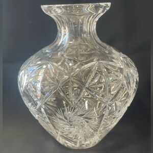 Hand-cut Polish Crystal Vase